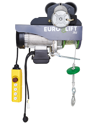 Лебедка электрическая передвижная KX 250 г/п 125/250 кг, в/п 18/9 м
